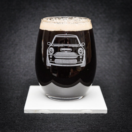 15oz Stemless Wine Glass Featuring Your Car